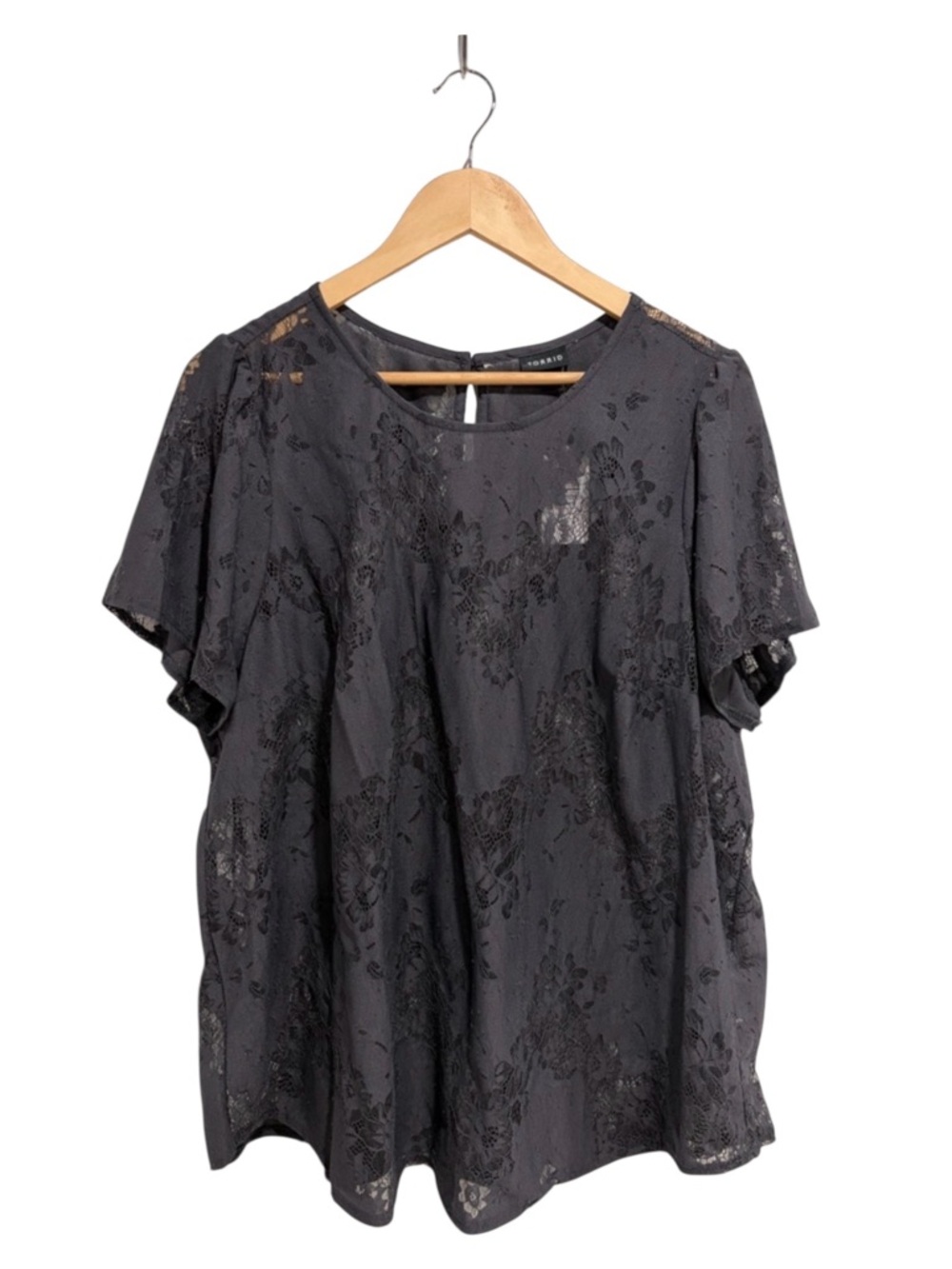 2/$40 Torrid Women’s Abbey Lace Short Sleeve Blouse Periscope